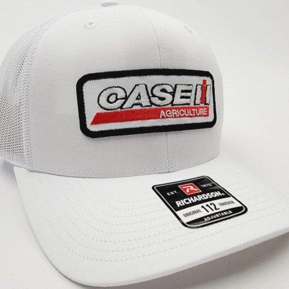 Case IH Agriculture Richardson 112 Embroidered Patch Trucker Mesh Hat Farmer Cap
